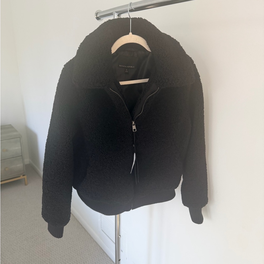 NWT BANANA REPUBLIC Sherpa Bomber Jacket